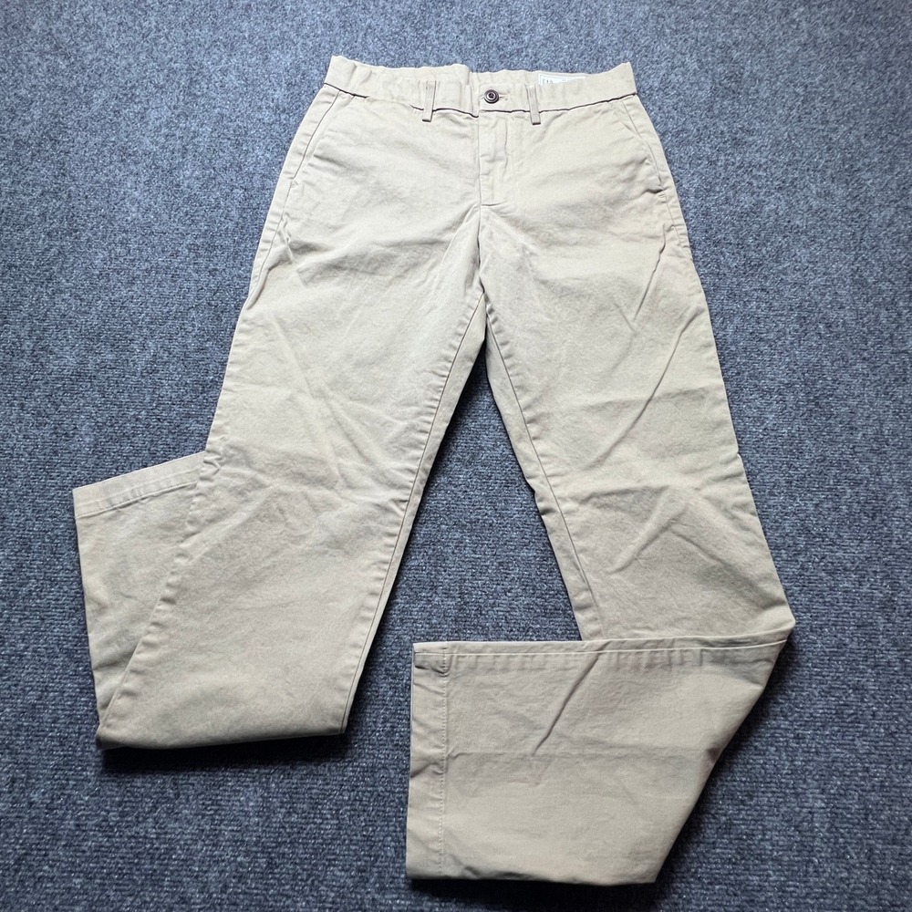 Gap Mens Slim Performance Khaki Pants Tan 30x32 work school church formal
